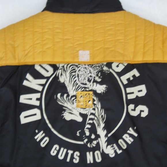 RINGSPUN 'Dakota Tigers No Guts No Glory' Jacket - L Gold/Blk/Wht (SUPER RARE!!) - Picture 10 of 15